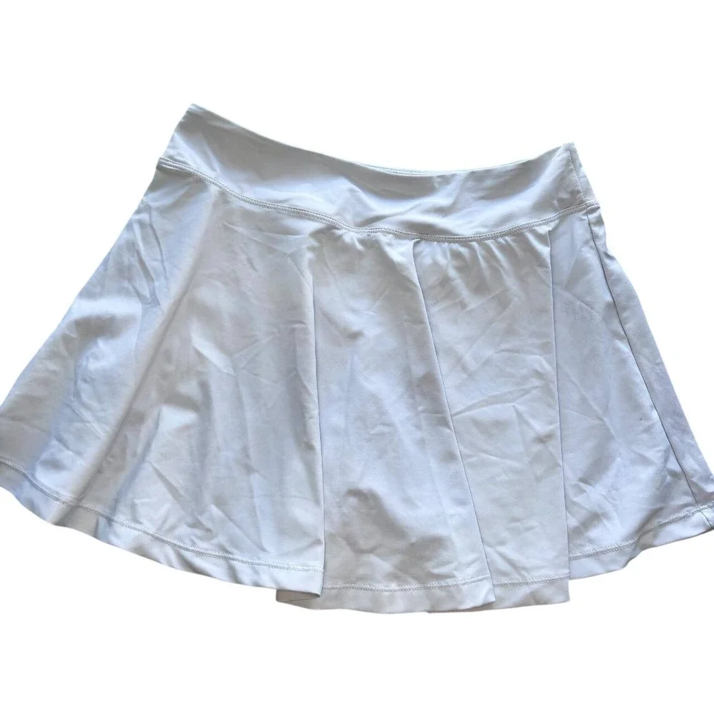 Stylezone‎ White Athletic Tennis Skort with Built-in Shorts Small